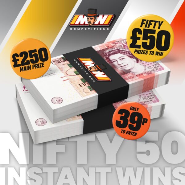 Nifty Fifty - Fifty £50's To Find + A £250 Main Prize