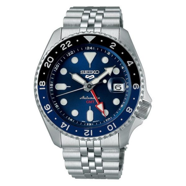 Seiko 5 sports blueberry gmt skx reinterpretation 425mm mens watch ssk003k1 425 mm blue dial