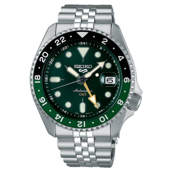 Seiko 5 sports skx gmt 425mm automatic watch ssk035k1 425 mm green dial